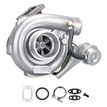 Laad de afbeelding in de galerijviewer, Turbo T3 T4 T04E geschikt voor Audi VW 1.8T VR6 .63 AR V Band universal Turbo nieuw boven