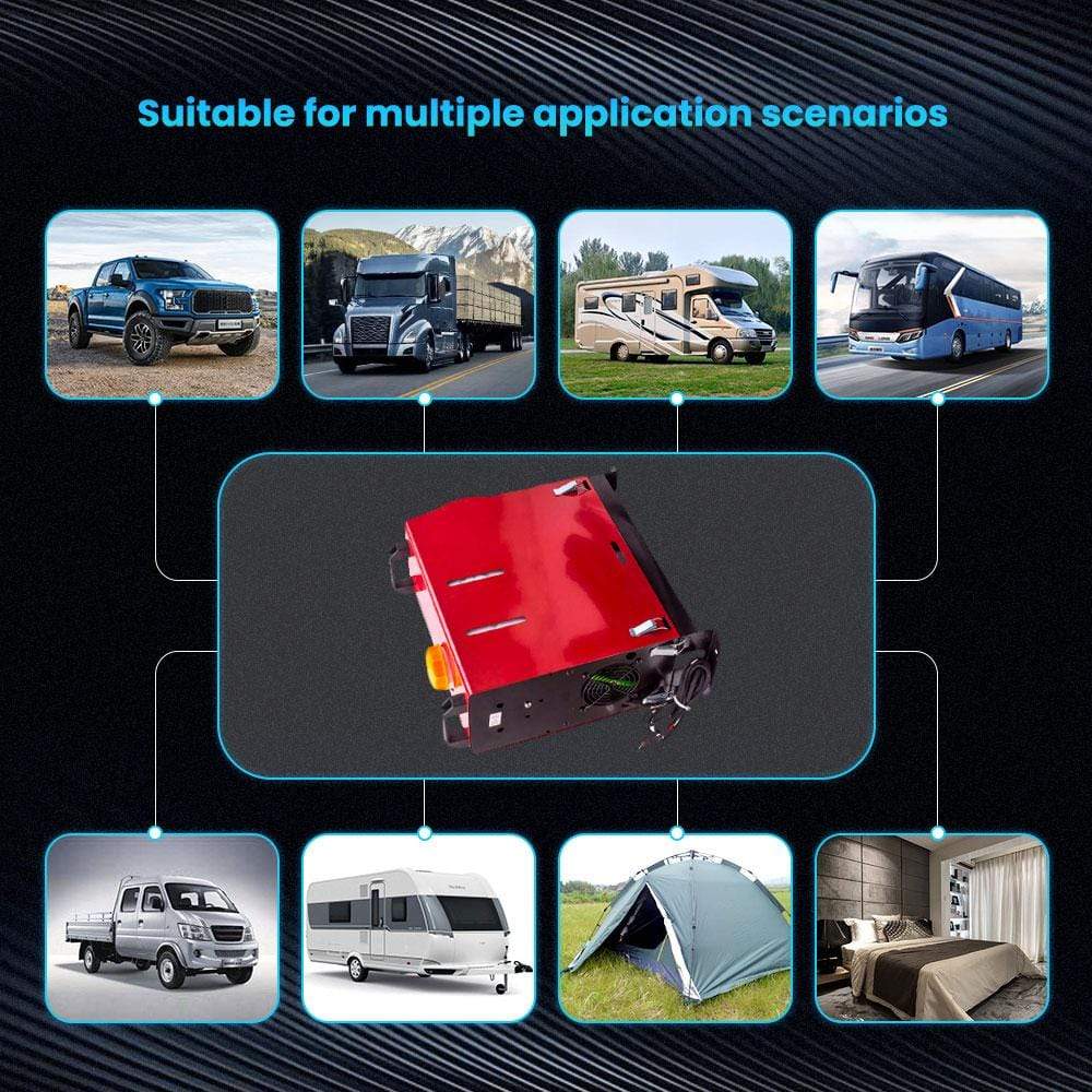 Diesel Parking Heater Air Heater 5 KW 5000 Watt 12 V LCD Switch voor RV