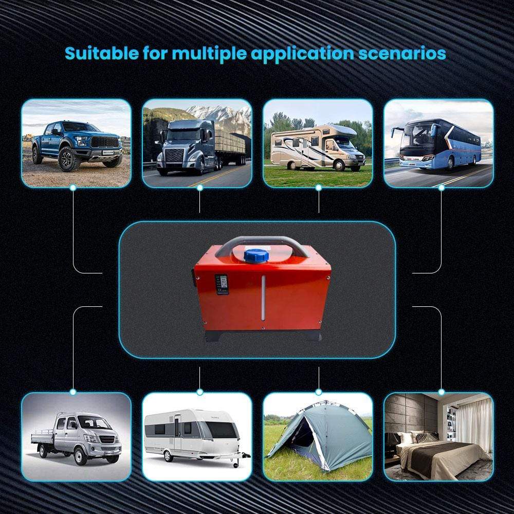 12V 5000W Diesel Air Heater Car Heating voor Boats Motorhome Truck LCD