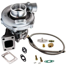 Laad de afbeelding in de galerijviewer, T04E T3/ T4 .63A/ R 57 Trim Turbo geschikt voor Charger 400+ HP Boost and olietoevoerleiding gaskets