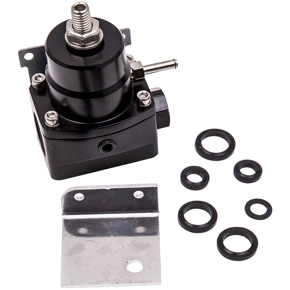 Verstelbare Brandstofdrukregelaar Kit -6AN Fitting End Aluminium Set