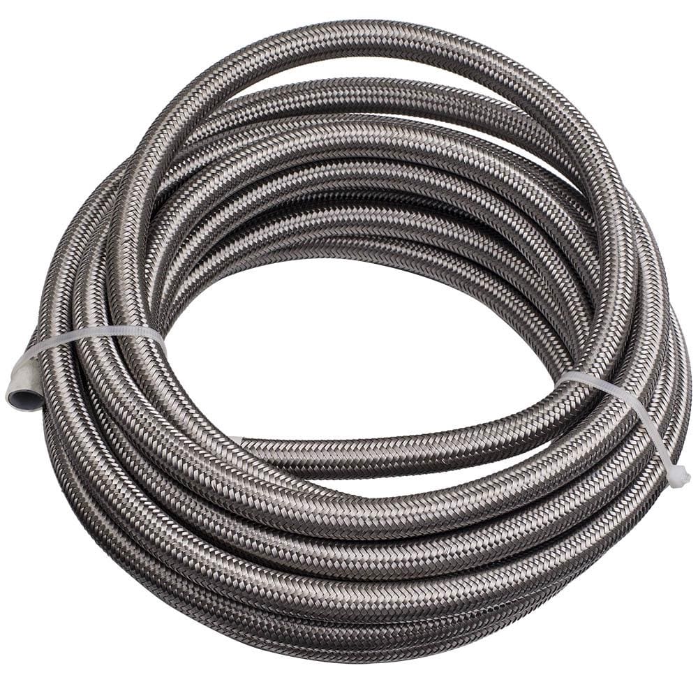 11 stuks AN-8 AN8 Roestvrij staal 20FT Fuel Line Hose End Fitting Kit