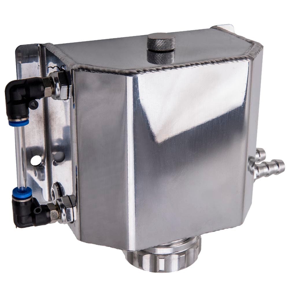 1000ml Aluminium Radiateur Coolant Overflow Recovery Tank Universal Cold Engine