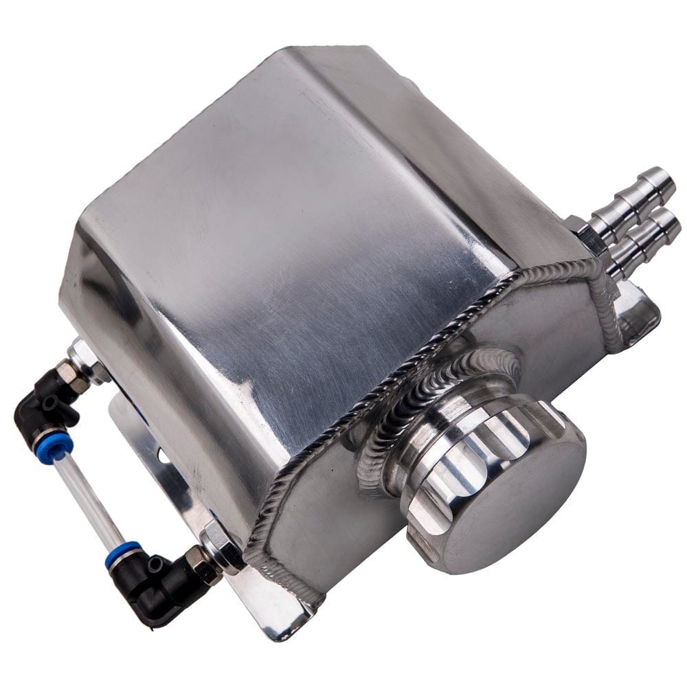 1000ml Aluminium Radiateur Coolant Overflow Recovery Tank Universal Cold Engine