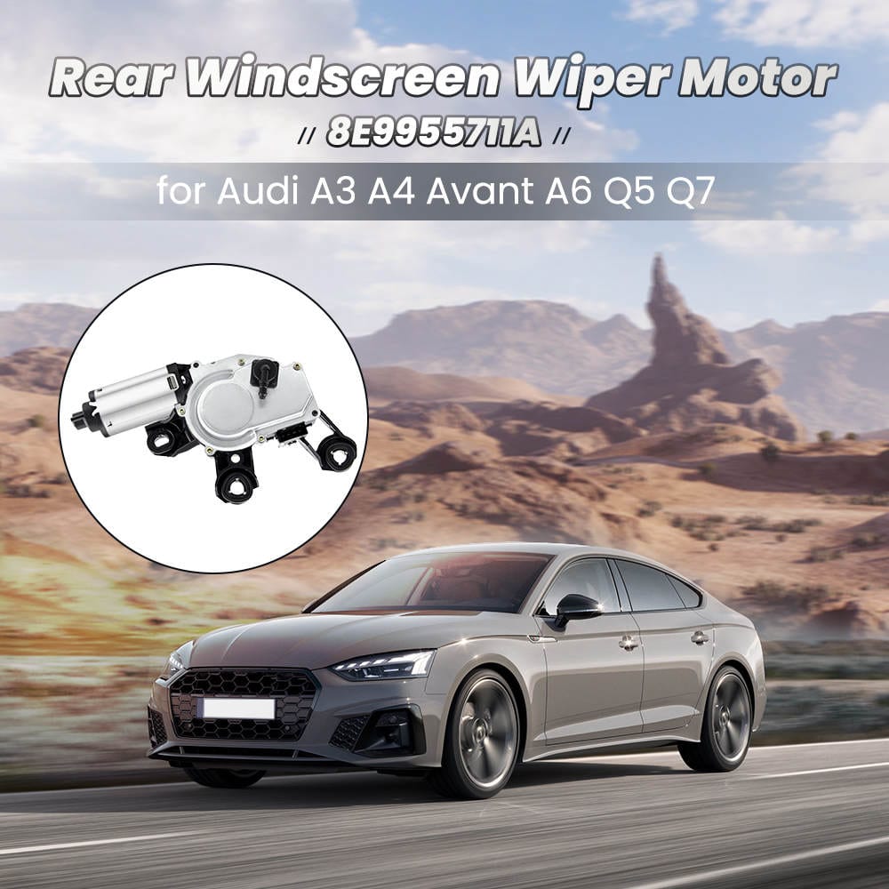 Ruitenwissermotor Kit geschikt voor Audi A3 8P1 8PA A4 8E2 B6 8EC B7 A6 Q5 Q7 8E9955711B achter