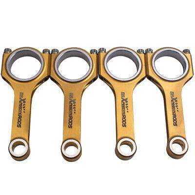 MSR Golden Color Racing Conrods H Beam 4340 suitable for Ford S-MAX Galaxy Mondeo 2.0 156.5mm