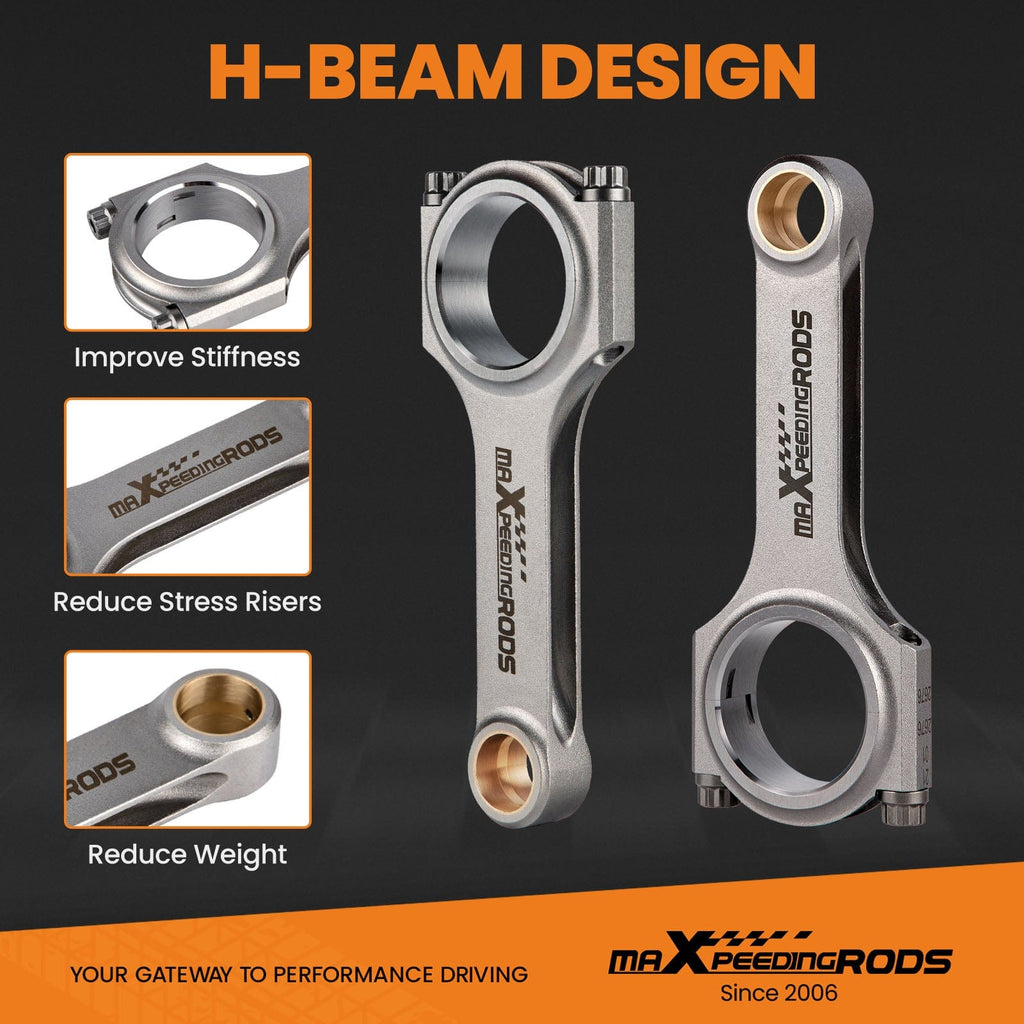 H Beam Drijfstangen geschikt voor Nissan Patrol Safari 4.2L TD42 Turbo Diesel ARP