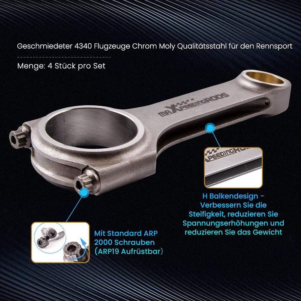 H-Beam Drijfstangen Suitable voor Audi RS2 S2 S4 3B RR AAN 2.2L Turbo 5cyl ARP