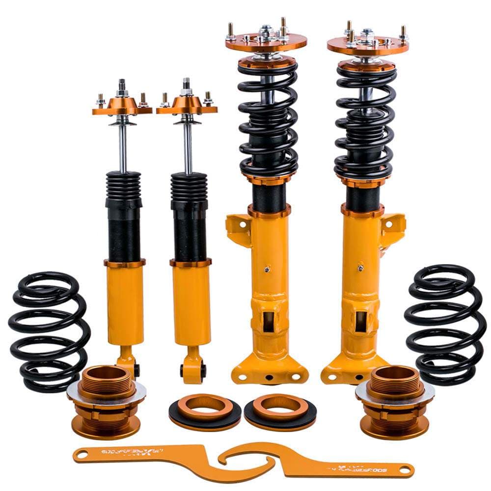 Maxpeedingrods In hoogte verstelbare Schroefset Veerpoten Geschikt voor BMW 3 Convertible (E36) 318i; 320i; 323i; 325i; 328i; (03/1993-04/1999)
