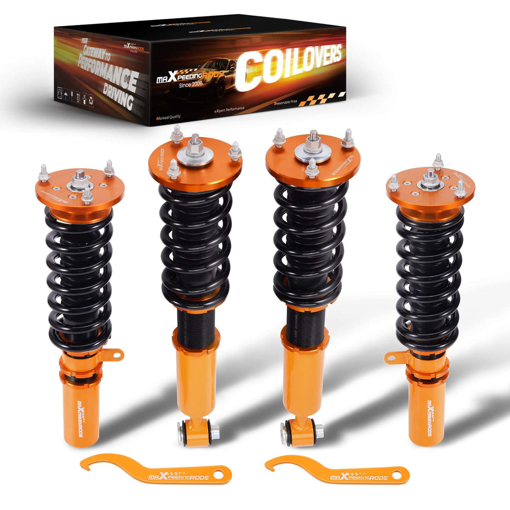 4x Schroefset Schokdempers geschikt voor BMW 5 Serie 523 525 528 530 535 540 2004-2010 verlaging shock kit