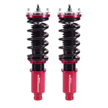 Laad de afbeelding in de galerijviewer, Schroefset geschikt voor Honda Civic CR-X EG 1988-1995 dempingsverstelbaar rood