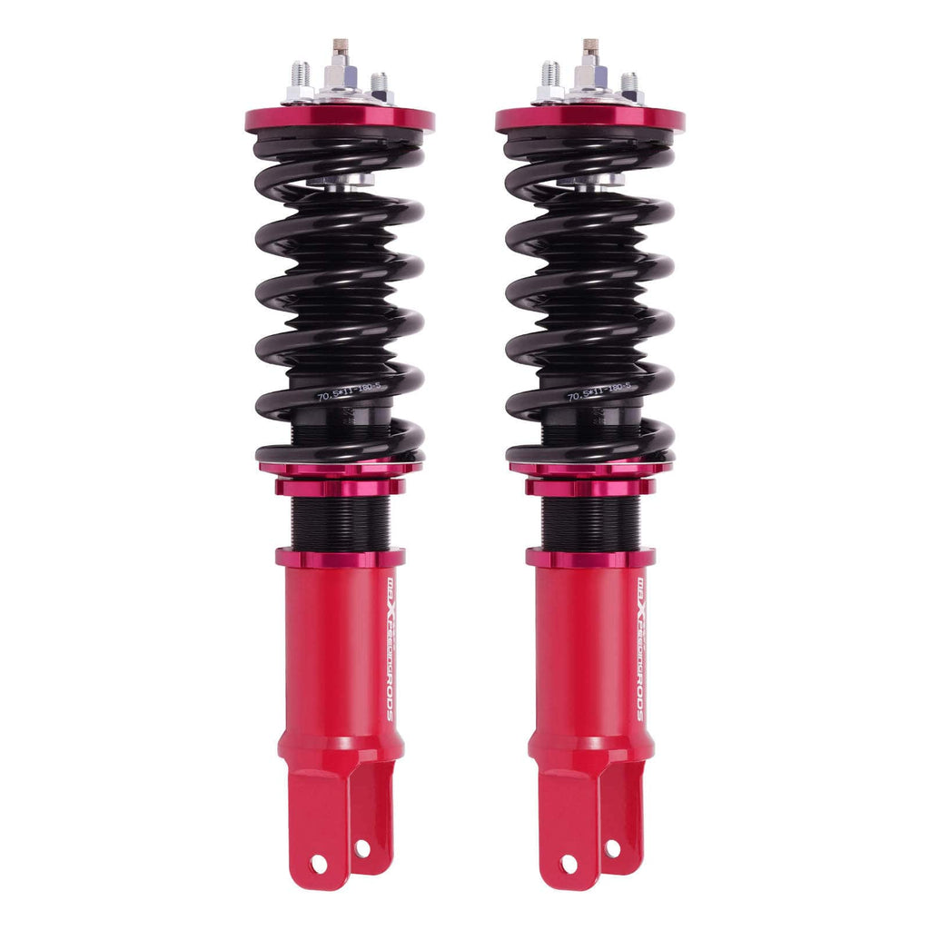 Schroefset geschikt voor Honda Civic CR-X EG 1988-1995 dempingsverstelbaar rood