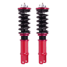 Laad de afbeelding in de galerijviewer, Schroefset geschikt voor Honda Civic CR-X EG 1988-1995 dempingsverstelbaar rood