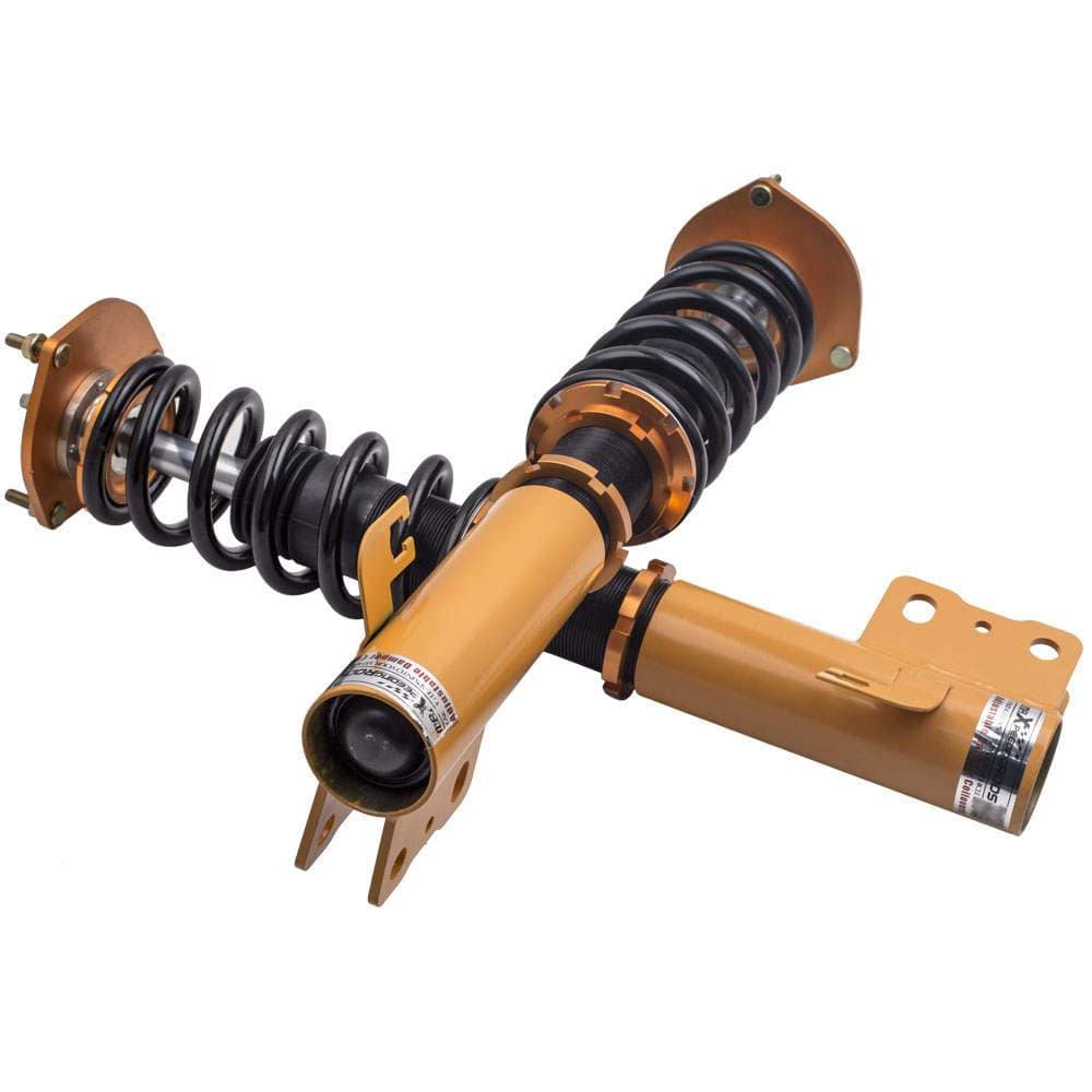 Verstelbare sports suspension geschikt voor Subaru Forester model years 1998-2002 golden