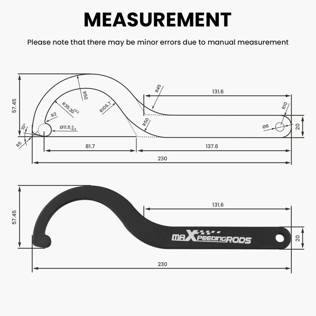 Verstelbare wrench voor schroefset suspension veerpoot schroefset wrench Switzerland parts