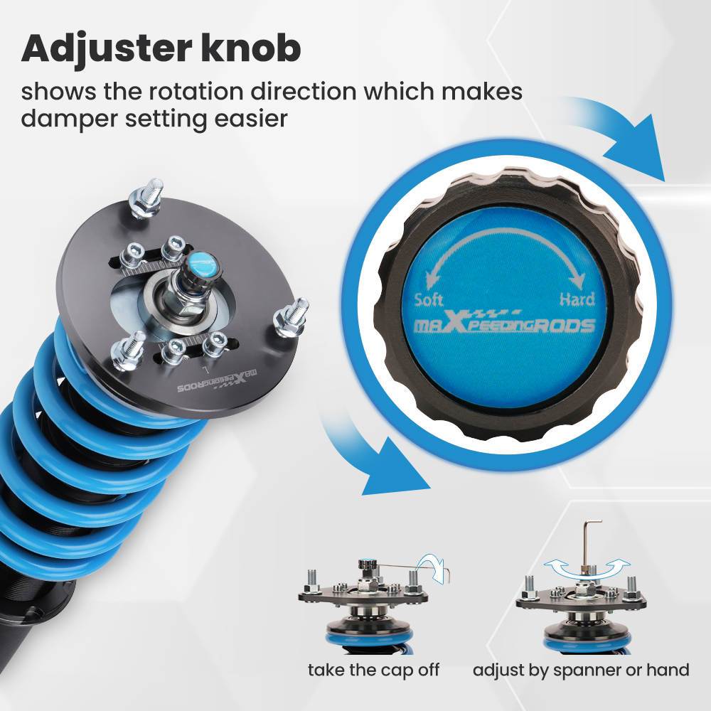 Verstelbare Schroefset Schokdemper Schroefsets geschikt voor BMW E36 M3 3 Serie Suspension Veerpoten
