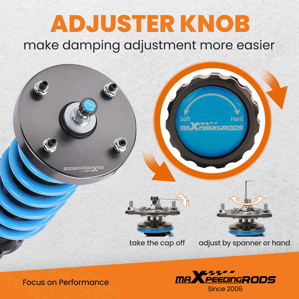 24-step verstelbare schroefset suspension geschikt voor Jaguar XJ X350 XJ8 XJR 2003-2009 Schokdemper