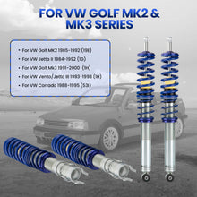 Laad de afbeelding in de galerijviewer, Schroefset Suspension Full Kit geschikt voor VW Golf MK2 MK3 1H1 2.0 Models VentoCorrado