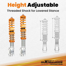 Load image into Gallery viewer, Schroefset geschikt voor VW Golf 2 3, Jetta II III, Vento, Corrado Coilover 2WD