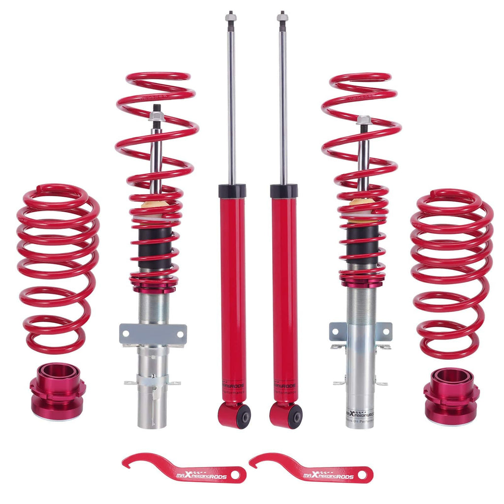 Gewinde-Fahrwerk voor VW Polo 9N 9N2 9N3 + Fox schroefset Coilover bobina Tieferlegung