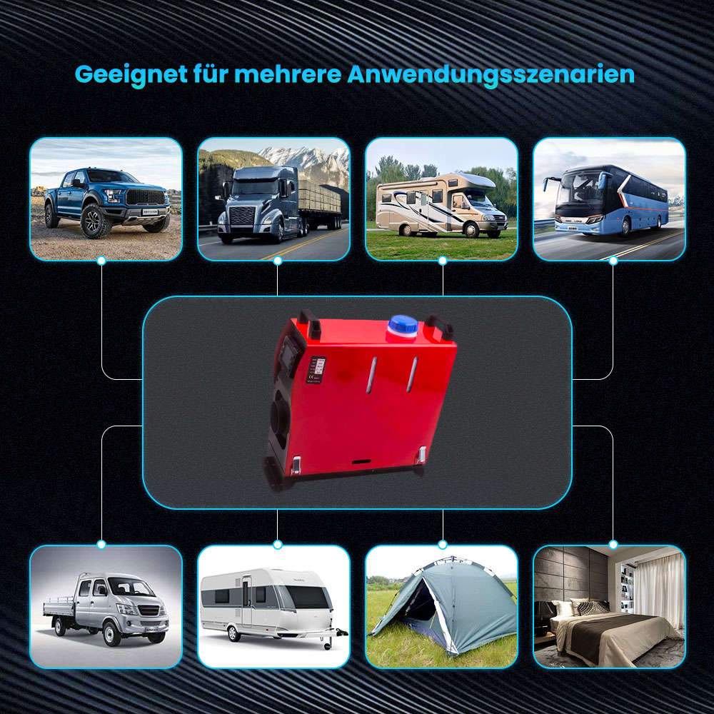 Air Diesel Heater 5KW 12V LCD voor Truck Van Bus