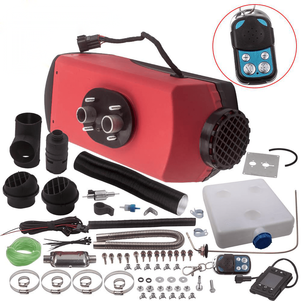 12V 5KW Diesel Air Heater alle-in-one Thermostaat Remote Control LCD Monitor
