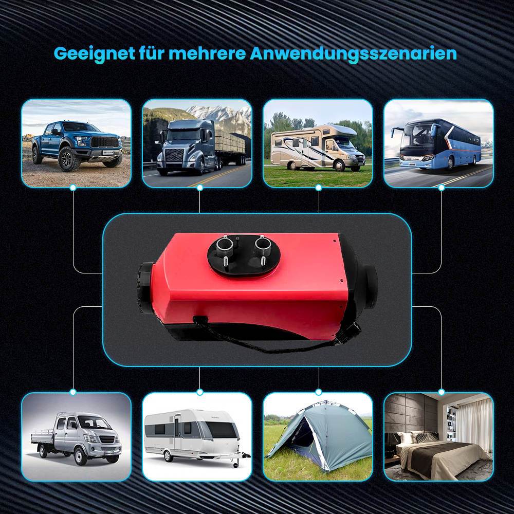 12V 5KW Diesel Air Heater alle-in-one Thermostaat Remote Control LCD Monitor