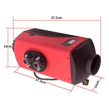Laad de afbeelding in de galerijviewer, 12V 5KW Diesel Air Heater alle-in-one Thermostaat Remote Control LCD Monitor