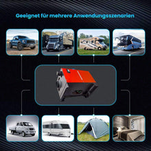 Laad de afbeelding in de galerijviewer, 5KW 12V Integrated Diesel Air Heater Parking Heater LCD Switch Caravan Red