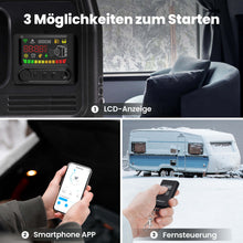 Laad de afbeelding in de galerijviewer, Updated Air Diesel Heater LCD Bluetooth 5KW 12V voor Lorry Motorhomes Caravan RV