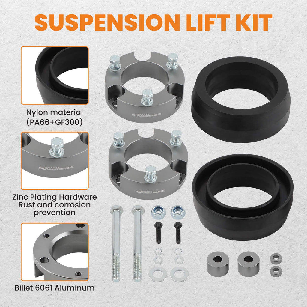 Lift kit 3 inch voor + 2 inch achter geschikt voor Toyota 4Runner FJ Cruiser