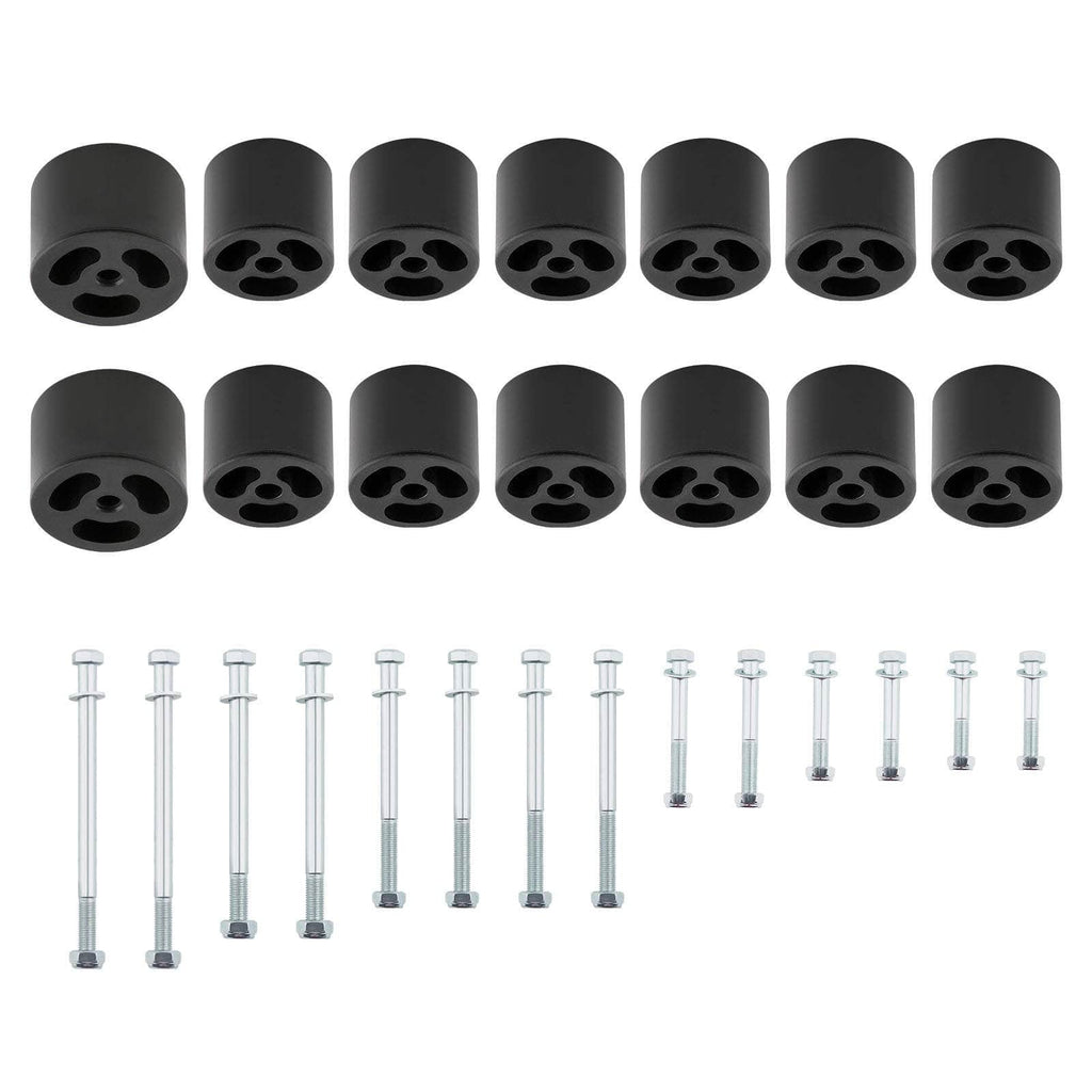 50mm Body Lift Kit Blocks Bolts geschikt voor Nissan Navara D22 Dual Cab w/ Tub 2 inch