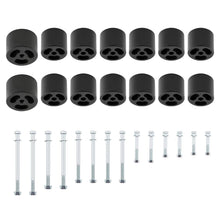 Laad de afbeelding in de galerijviewer, 50mm Body Lift Kit Blocks Bolts geschikt voor Nissan Navara D22 Dual Cab w/ Tub 2 inch