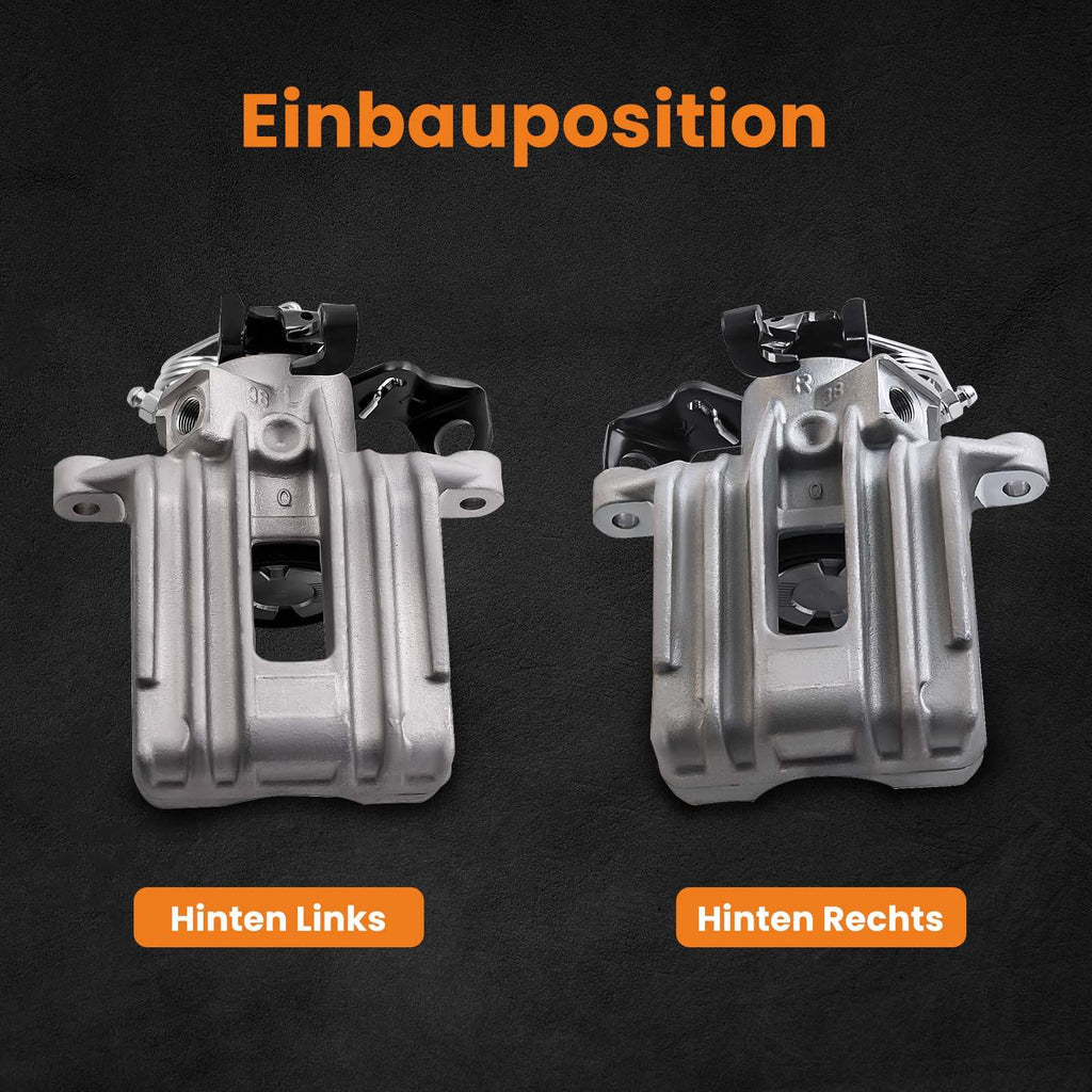 2x Remklauw + 2x Remklauw geschikt voor Audi A3 geschikt voor VW Golf 4 Seat Ibiza 2 3 6Q0615425A