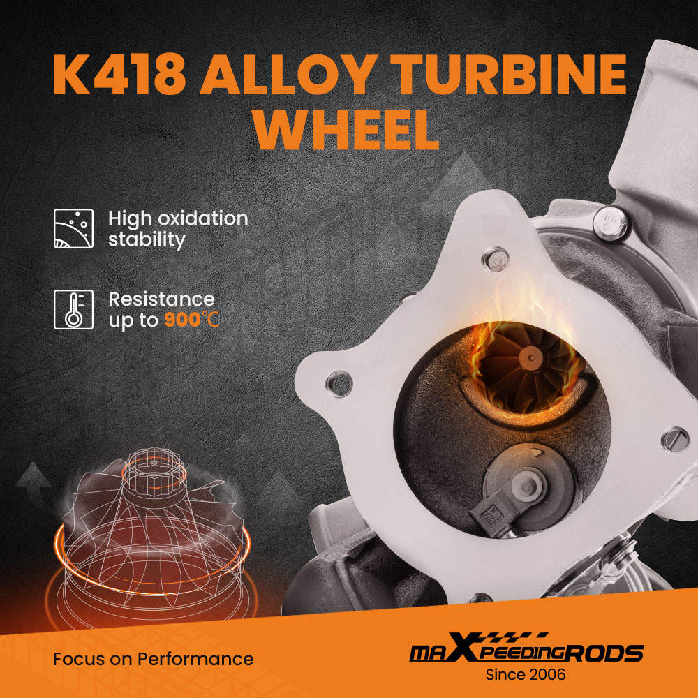 Turbo Turbocompressor 06D145701B geschikt voor Audi A4 A6 geschikt voor Seat Exeo ST 2.0 TFSI 170,200HP