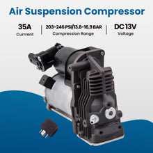 Laad de afbeelding in de galerijviewer, Luchtveringcompressor + Relay 37206789938 geschikt voor BMW X5 (E70) X6 (E71)