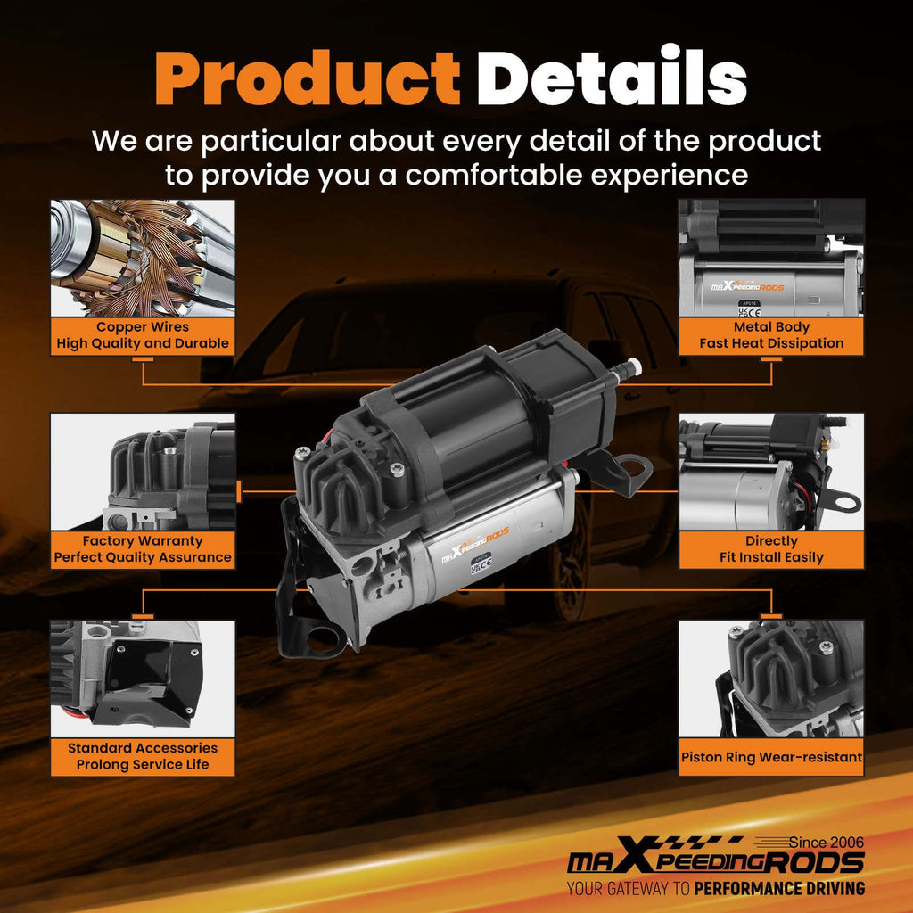 Luchtvering compressor met houder geschikt voor Mercedes C W205 E W213 GLC W253 0993200004
