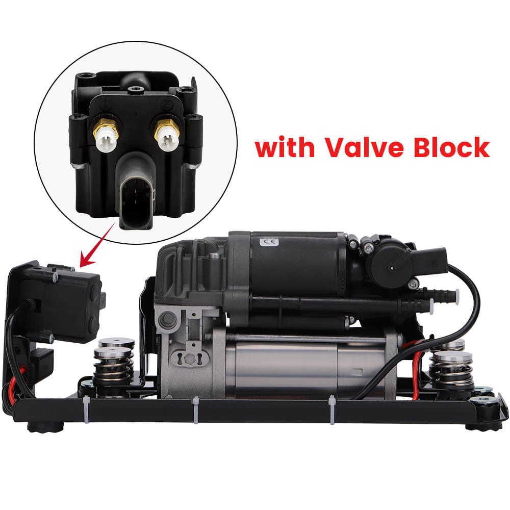 Luchtveringcompressor+Klep+Beugel geschikt voor BMW 5 7 F01 F02 F03 F07 F11