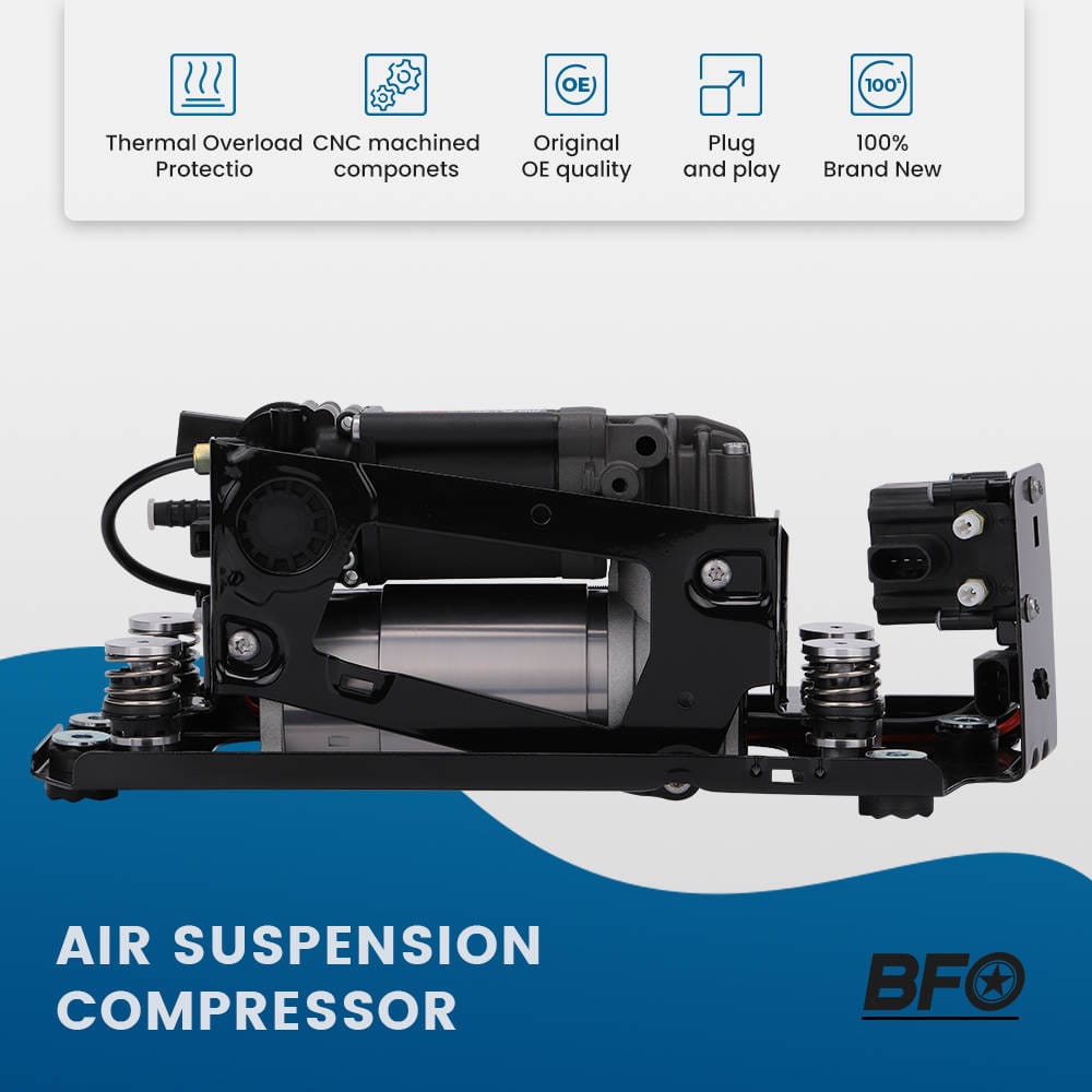 Luchtveringcompressor+Klep+Beugel geschikt voor BMW 5 7 F01 F02 F03 F07 F11