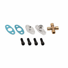 Load image into Gallery viewer, Turbo Oil Feed + Drain Return Line Kit for T3 for GT30 GT3582 GT3076 GT3037
