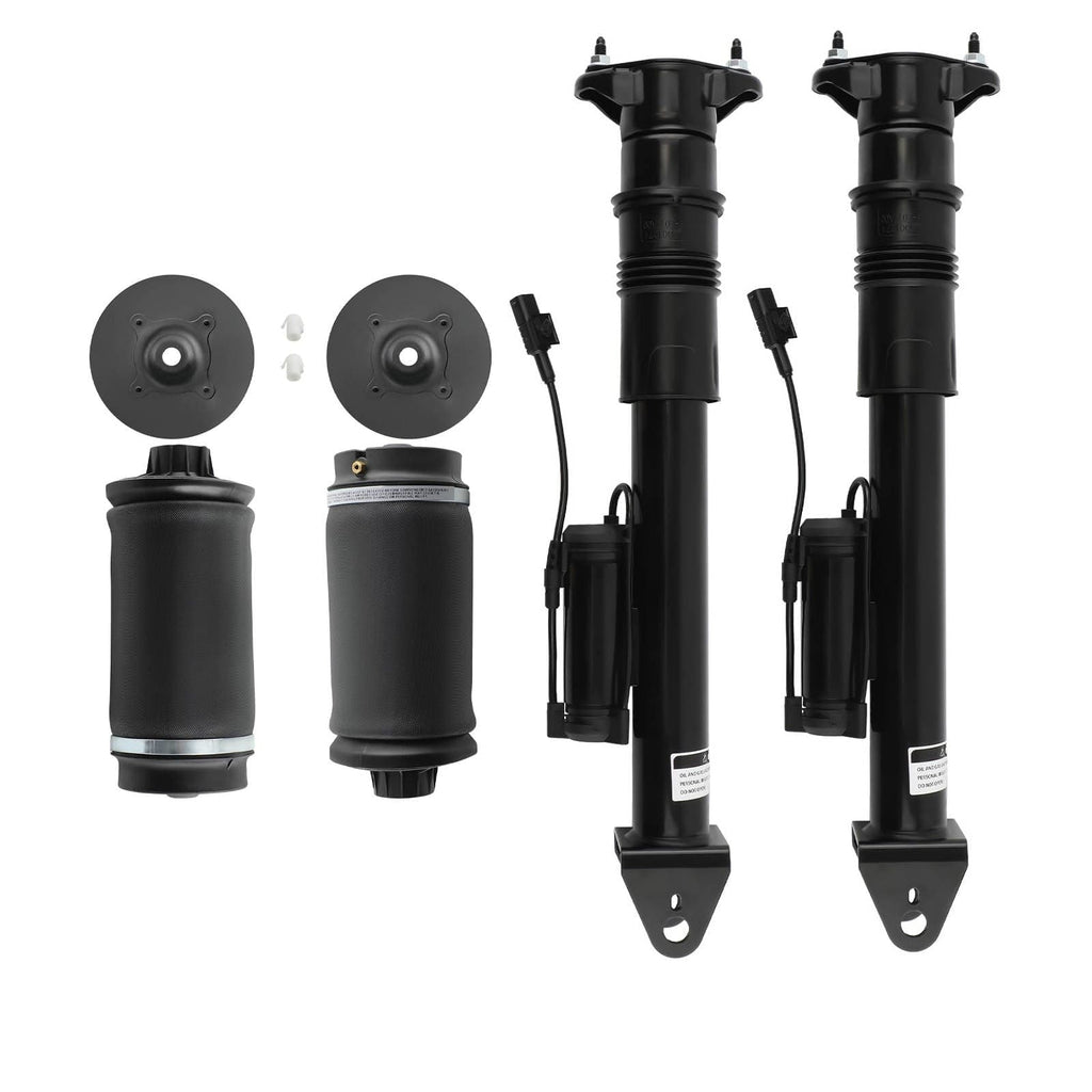 Achter 2x Schokdempers + 2x Luchtvering geschikt voor Mercedes GL ML Klasse X164