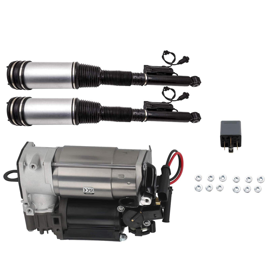 3 SETS Luchtvering Shock Veerpoot Compressorpomp nieuw geschikt voor Mercedes W220 S-Klasse