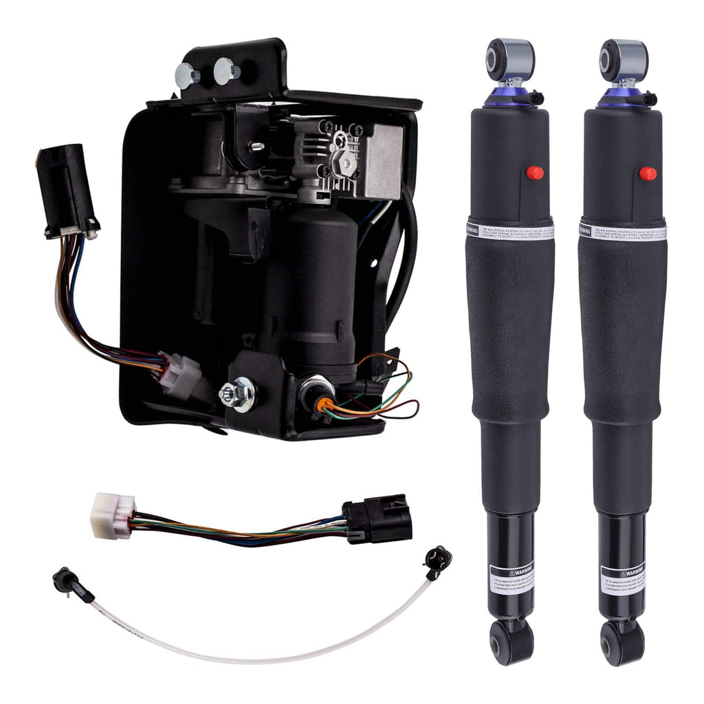 2* achter schokdemper + compressor geschikt voor Chevy GMC Cadillac Chevrolet 25979391 94900