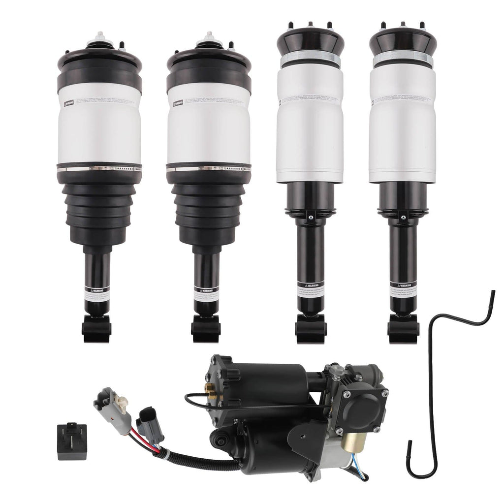 4x Schokdemper Luchtvering + Compressor geschikt voor LAND ROVER Discovery 3 4 Suspension