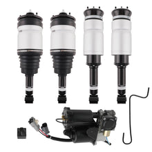 Laad de afbeelding in de galerijviewer, 4x Schokdemper Luchtvering + Compressor geschikt voor LAND ROVER Discovery 3 4 Suspension