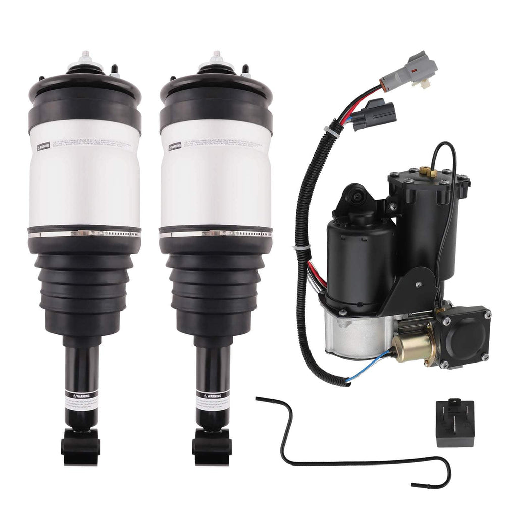 1* Luchtveringcompressor + 2* achter Schokdempers geschikt voor LandRover Discovery III IV