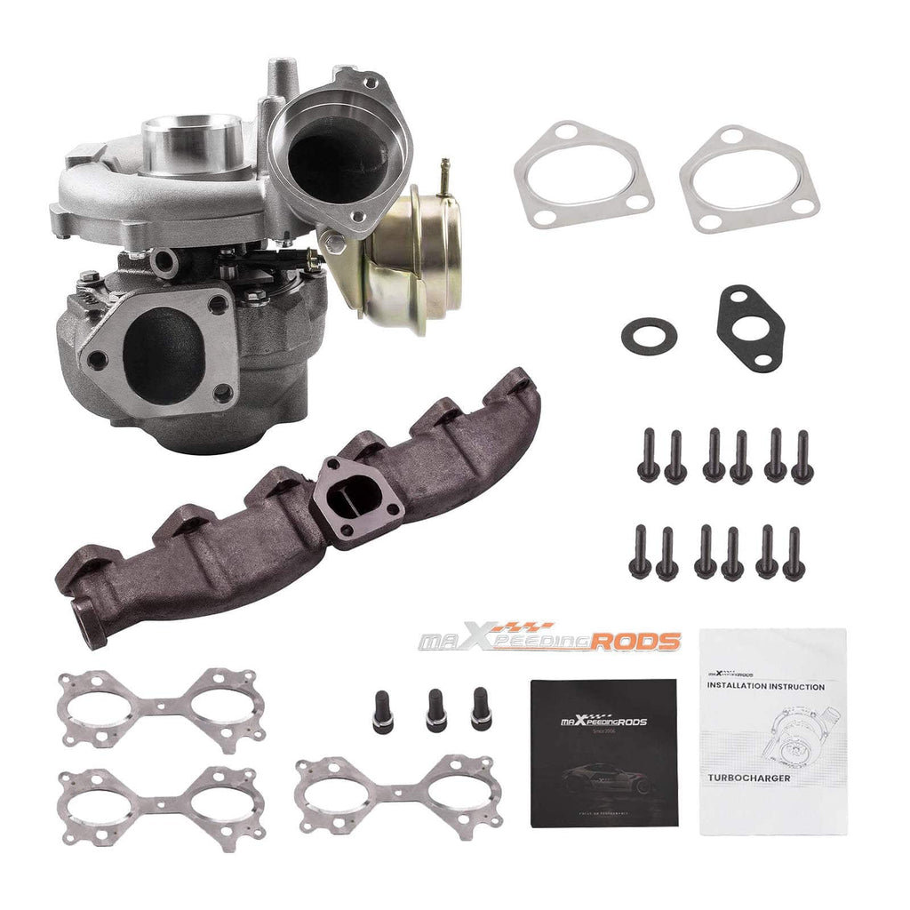 Turbo met uitlaatspruitstuk geschikt voor BMW X5 3.0d E53 160KW 218HP 11657791046 753392