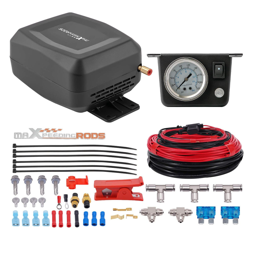 12V Luchtveringcompressor Controller Kit voor Universal Vans Pickups