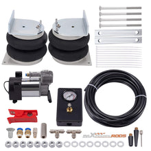 Laad de afbeelding in de galerijviewer, 2x achter Luchtbalg + Compressor Kit geschikt voor Vauxhall Movano geschikt voor Renault Master 2010-2020