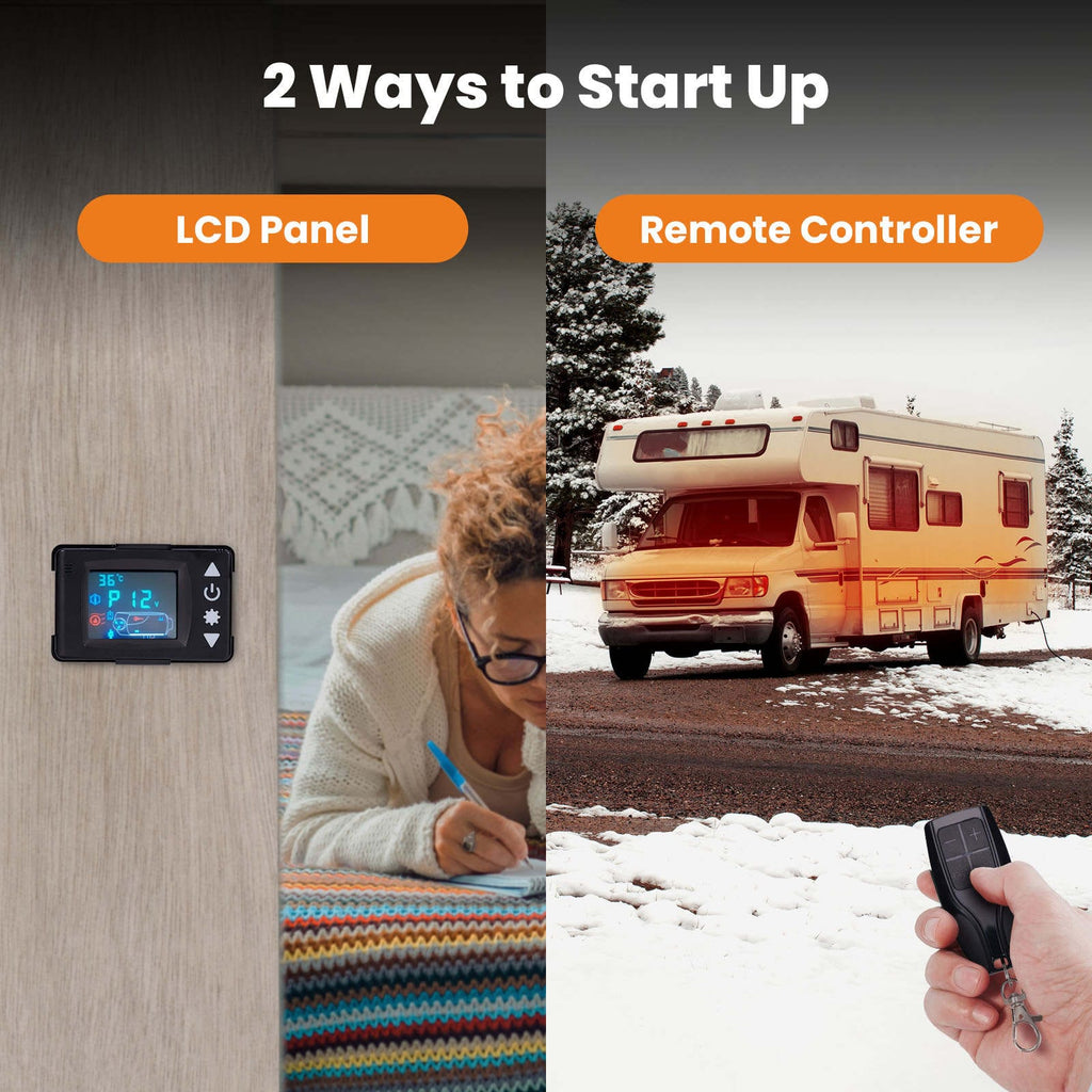 12V 5KW Diesel Air Heater 2KW~5KW LCD Remote Control Caravan Motorhome vrachtwagens